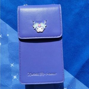 Leather phone holder purse